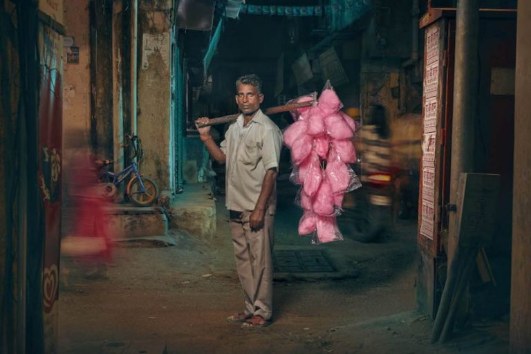 The Candy Men: Photographs by Jon Enoch featuring the candyfloss sellers of Mumbai