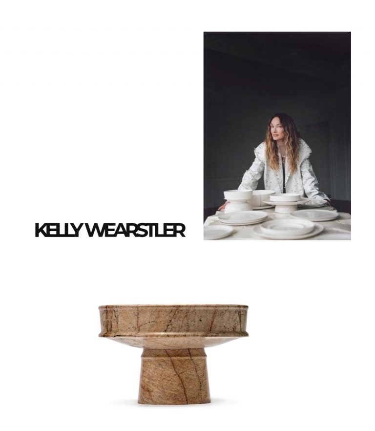 Marble center pieces by Kelly Wearstler in store