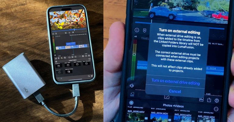 LumaFusion is the First Editor to Allow Editing Directly off an SSD on iPhone 15