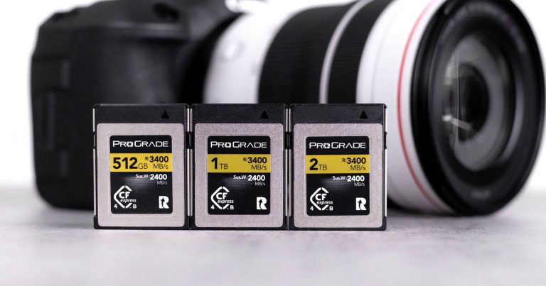 ProGrade’s New CFexpress Cards Write Data at a Roaring 3,000 MB/s