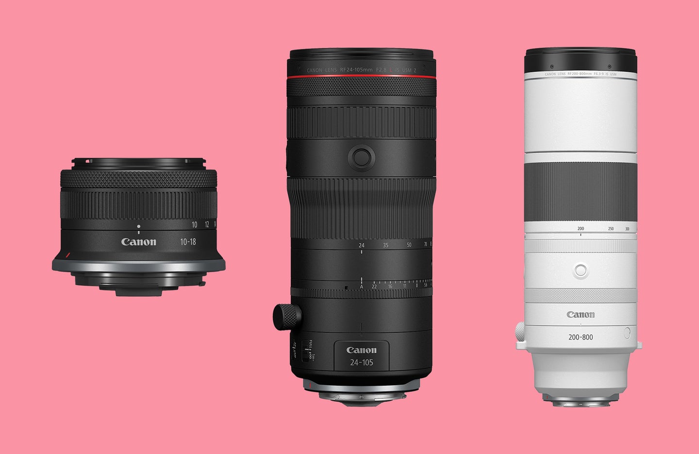 Canon adds three new lenses and a Power Zoom accessory to its RF lineup