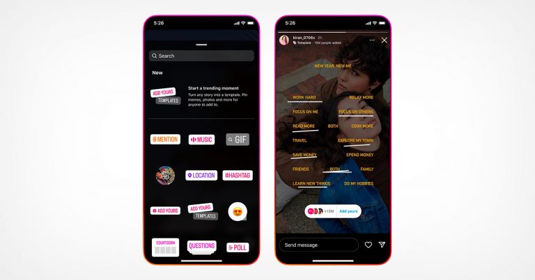 Instagram Makes Stories More Meme-able With New ‘Add Yours’ Templates