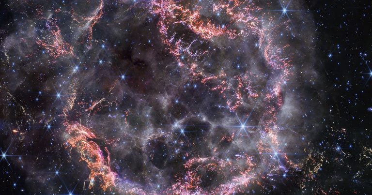 Supernova Remnant Cas A Shines and Confounds in Webb’s Newest Portrait