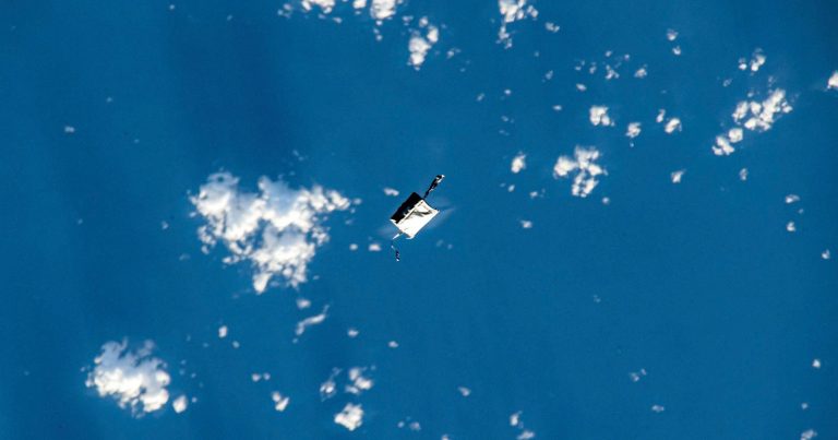 Astronaut Thought He Photographed Mt. Fuji, But it Was Actually a Tool Bag