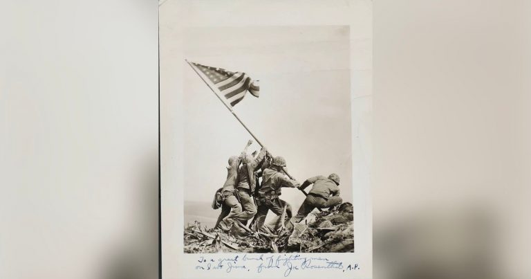 Type 1 Photo of Joe Rosenthal’s Raising the Flag Sells For $103,000