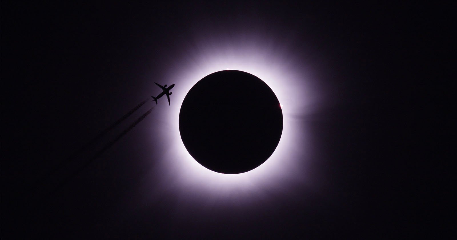 Airplane Kissing the Solar Eclipse Wins Inaugral Photo Competition