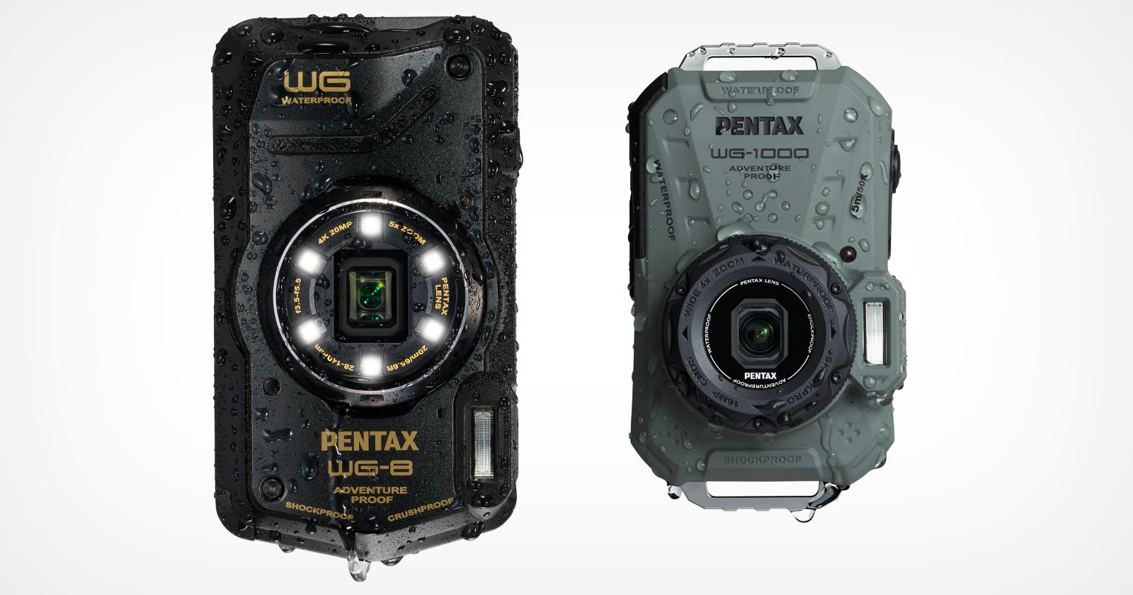 Pentax WG-1000 and WG-8 Are Entry-Level and Pro Underwater Cameras