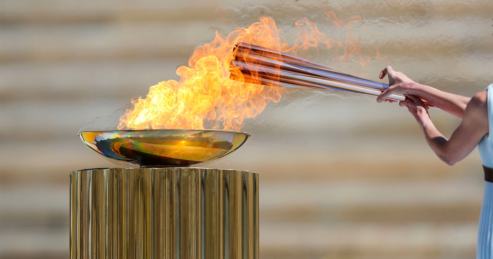 War-Wounded Photographer Carries the Olympic Torch in Paris