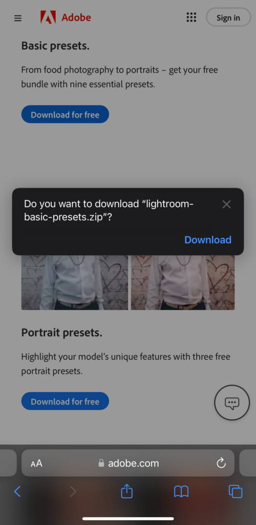 Importing Presets in Lightroom iOS