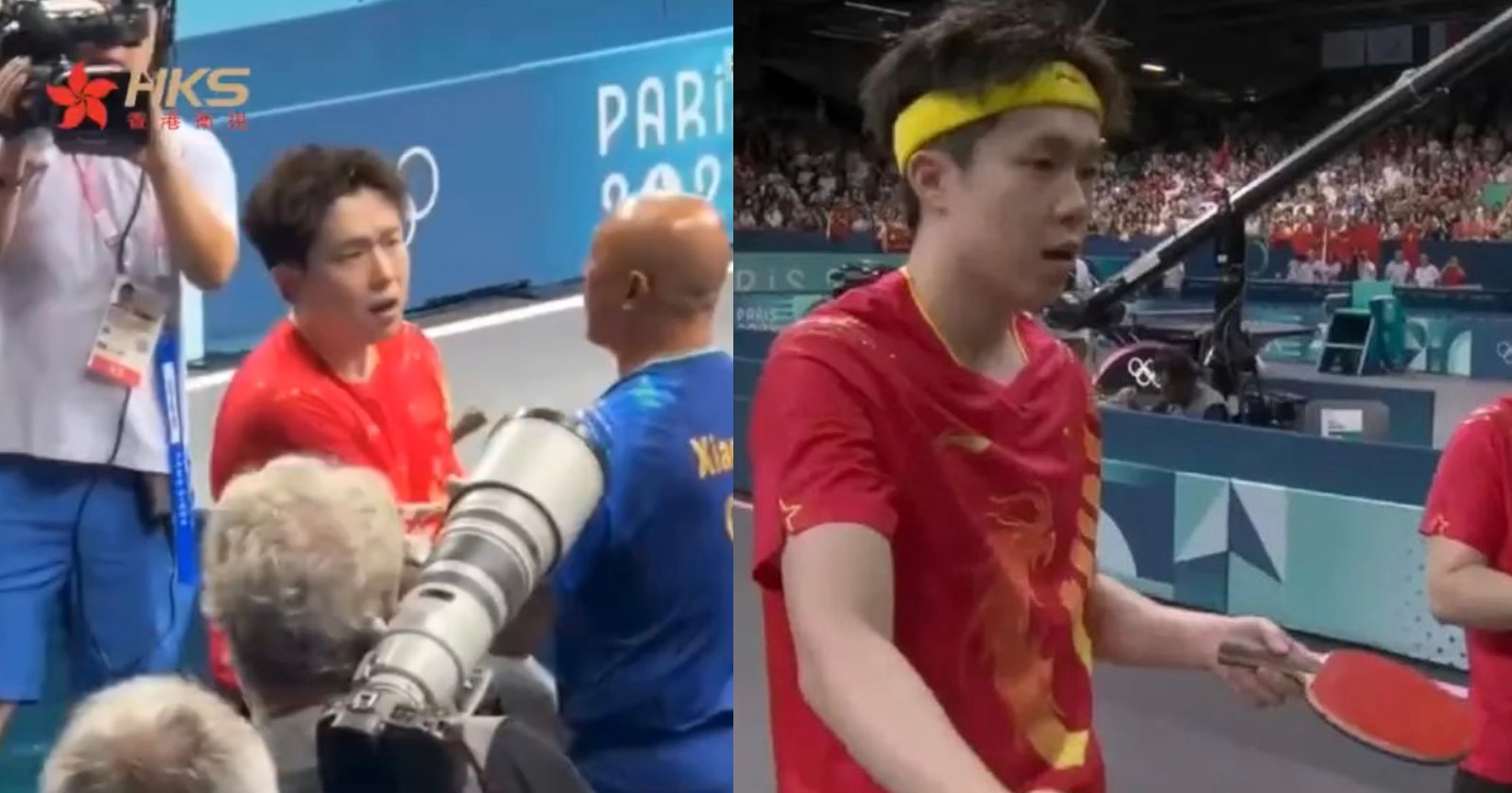 Olympics Photographers Break Table Tennis Champion’s Paddle