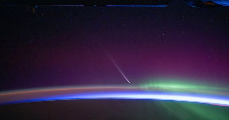 Astronauts Onboard the ISS Capture Tremendous Photos of Comet A3