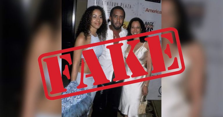 Trump Shares Doctored Photo of Kamala With Diddy Before Deleting It