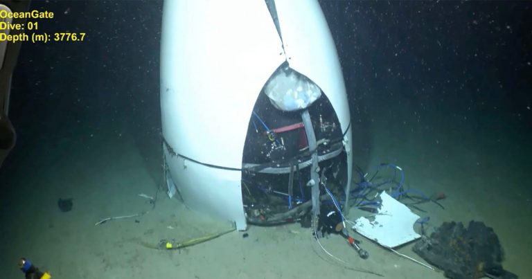 US Coast Guard Releases Eerie Images of Titan Sub Lying at Bottom of Ocean