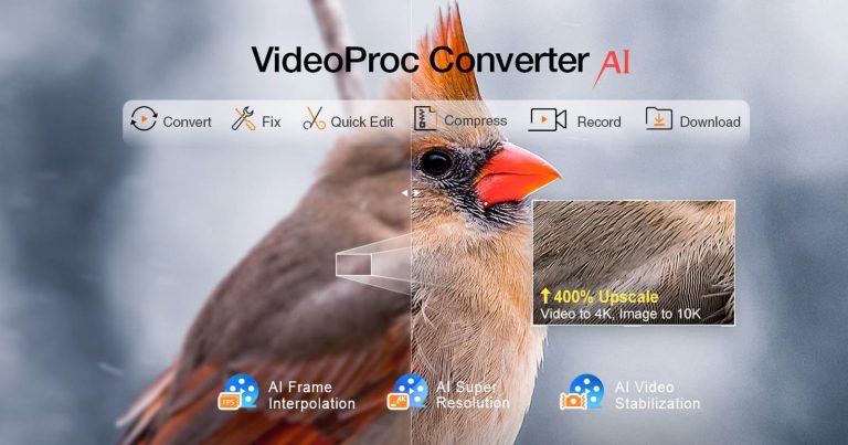 VideoProc Converter AI Unlocks Ultimate Photo and Video Quality Enhancement for Photographers