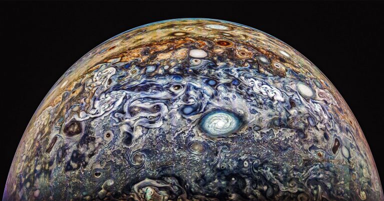 The Most Spectacular Images From Juno’s Latest Close Flyby of Jupiter