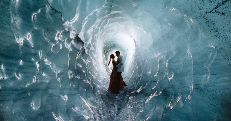 Cool Ice Cave Portrait Wins Wedding Photography Of The Year Awards