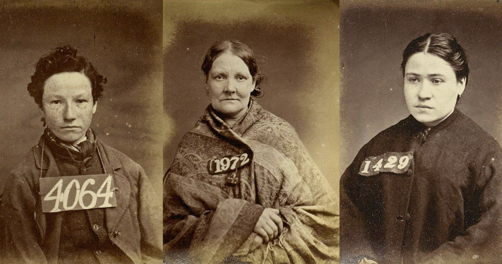 Mugshots of Victorians Locked Up Over Christmas for Stealing Food and Clothes