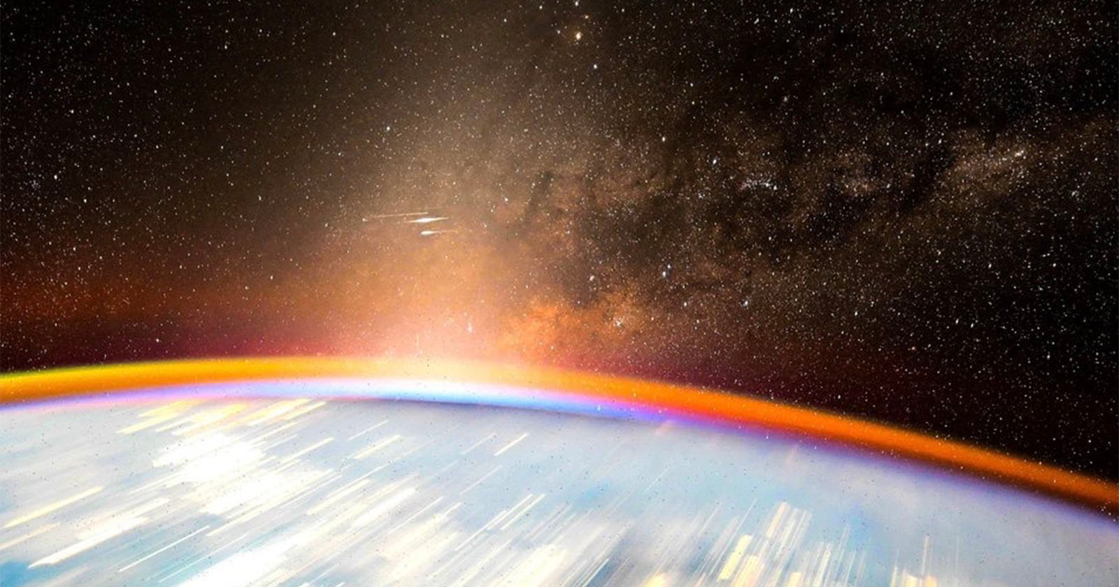 Astronaut Captures Milky Way, Starlink Satellites and False Dawn in One Photo