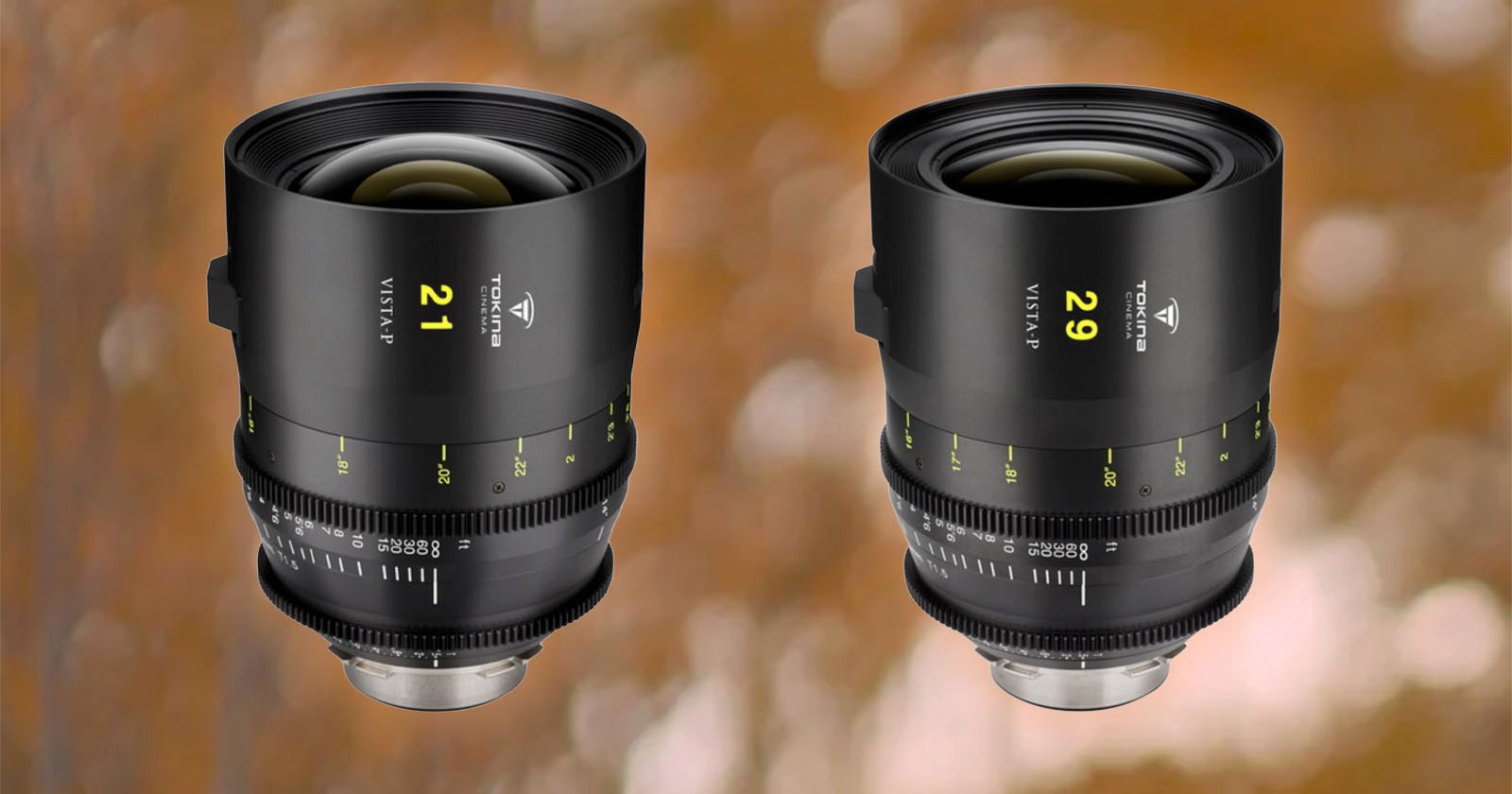 Tokina Expands Vista-P Cine Lens Series to 11 Models With 21mm and 29mm T1.5 Primes