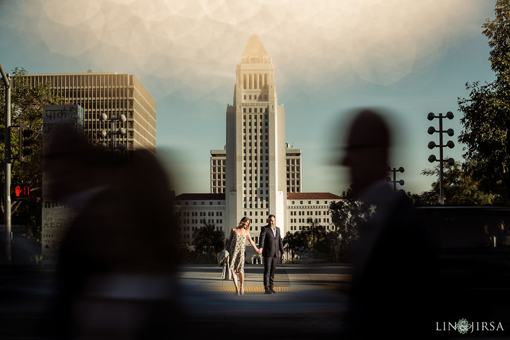 Downtown Los Angeles Engagement | Kai & Ryan