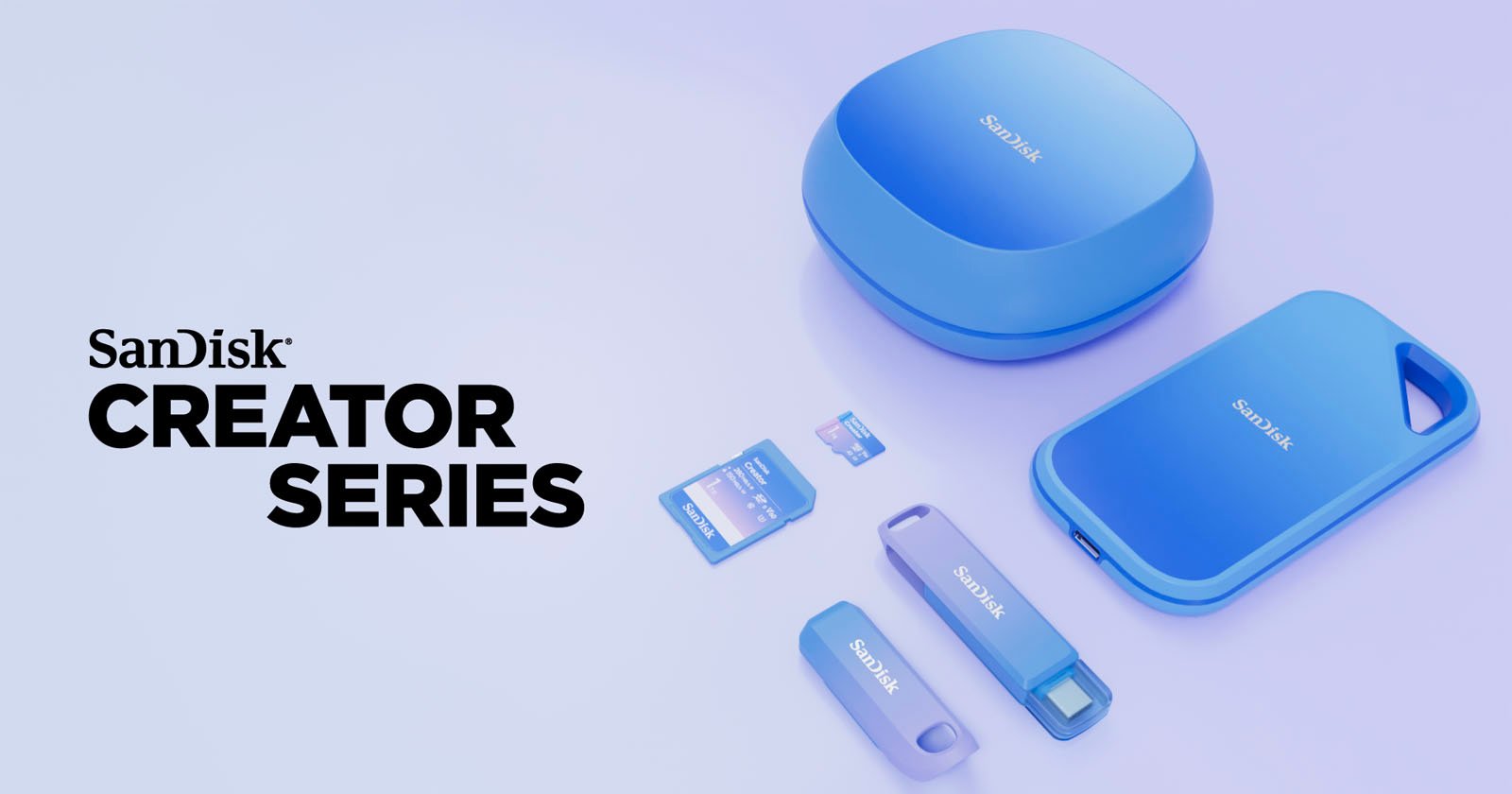 SanDisk’s New ‘Creator Series’ Storage Products Are Upcharged Sickly Blue Reskins