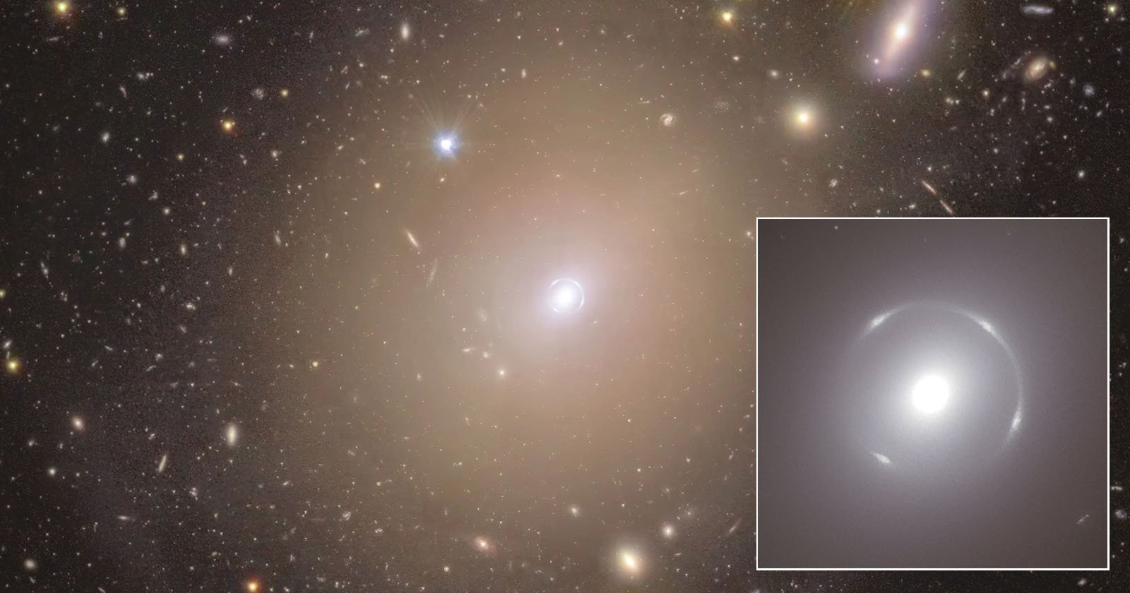 600-Megapixel Euclid Telescope Captures ‘Einstein Ring’ Encircling Nearby Galaxy