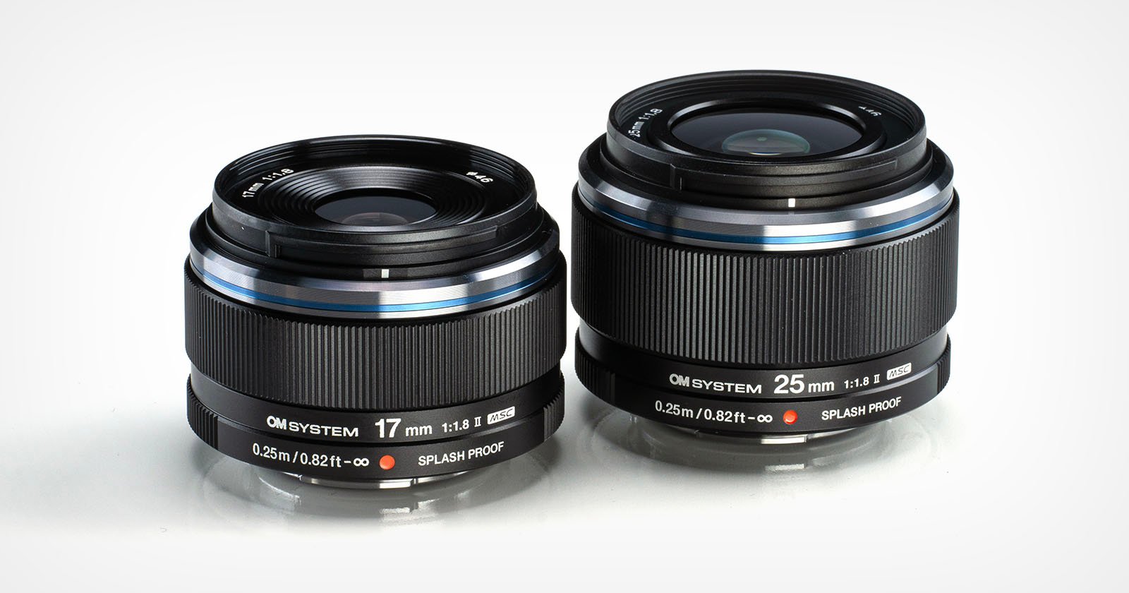 OM System 17mm f/1.8 II and 25mm f/1.8 II Prime Lenses Go Metal but Ditch the Focus Clutch