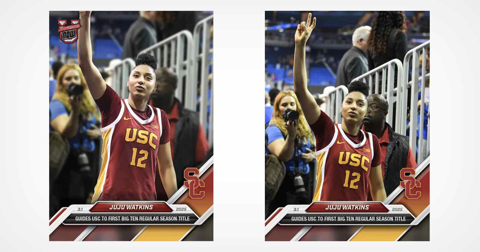 Sports Card Photographer Gets Topps to Recrop His Image of JuJu Watkins