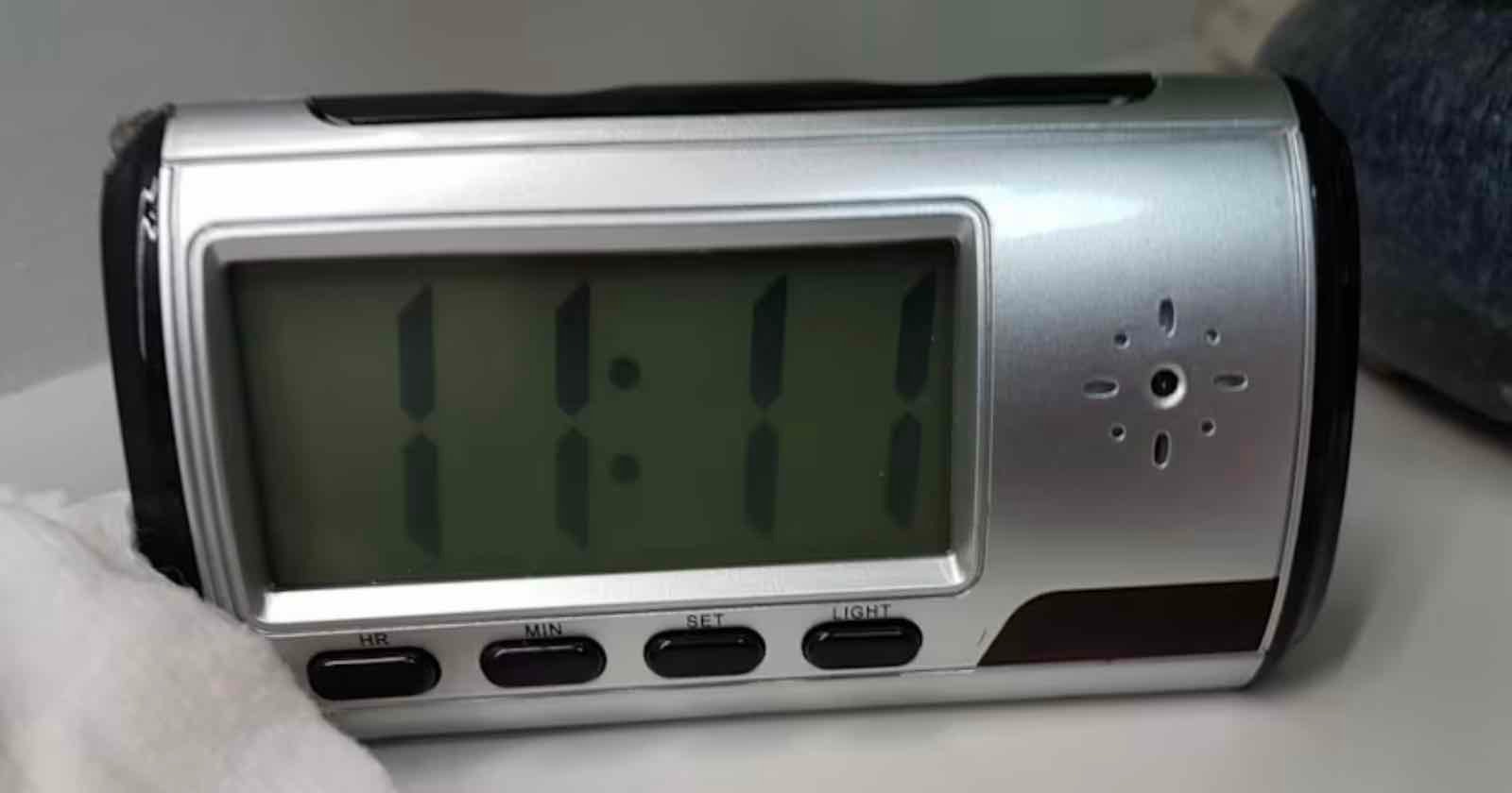 Studio Photographer Secretly Filmed Clients with Hidden Camera Disguised as Alarm Clock