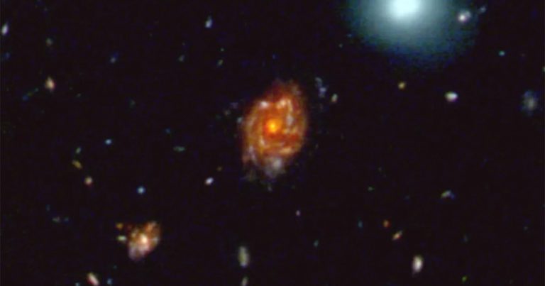 Ancient 11.7-Billion-Year-Old Spiral Galaxy Is Five Times More Massive Than the Milky Way