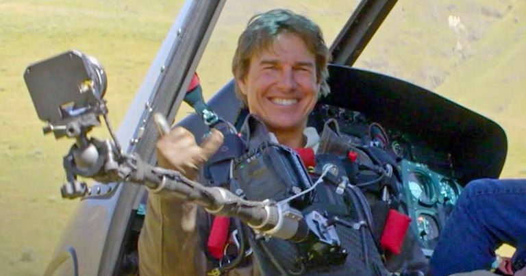 Watch Tom Cruise Backflip Out of a Helicopter Wearing a Snorricam Rig