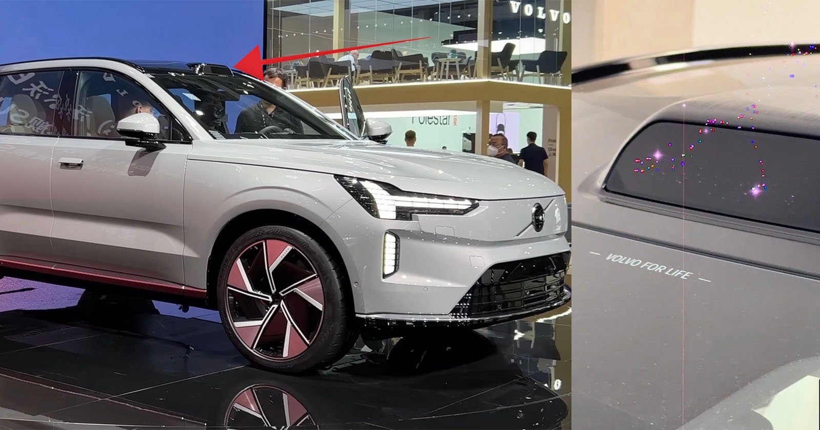Lidar Lasers on Volvo SUV Fries Smartphone Camera Sensor Lidar Lasers on Volvo SUV Fries Smartphone Camera Sensor