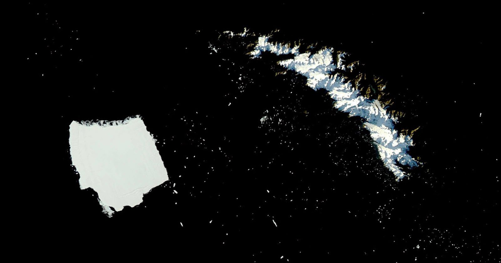 Satellite Photo Captures the Demise of the World’s Largest Iceberg Satellite Photo Captures the Demise of the World’s Largest Iceberg