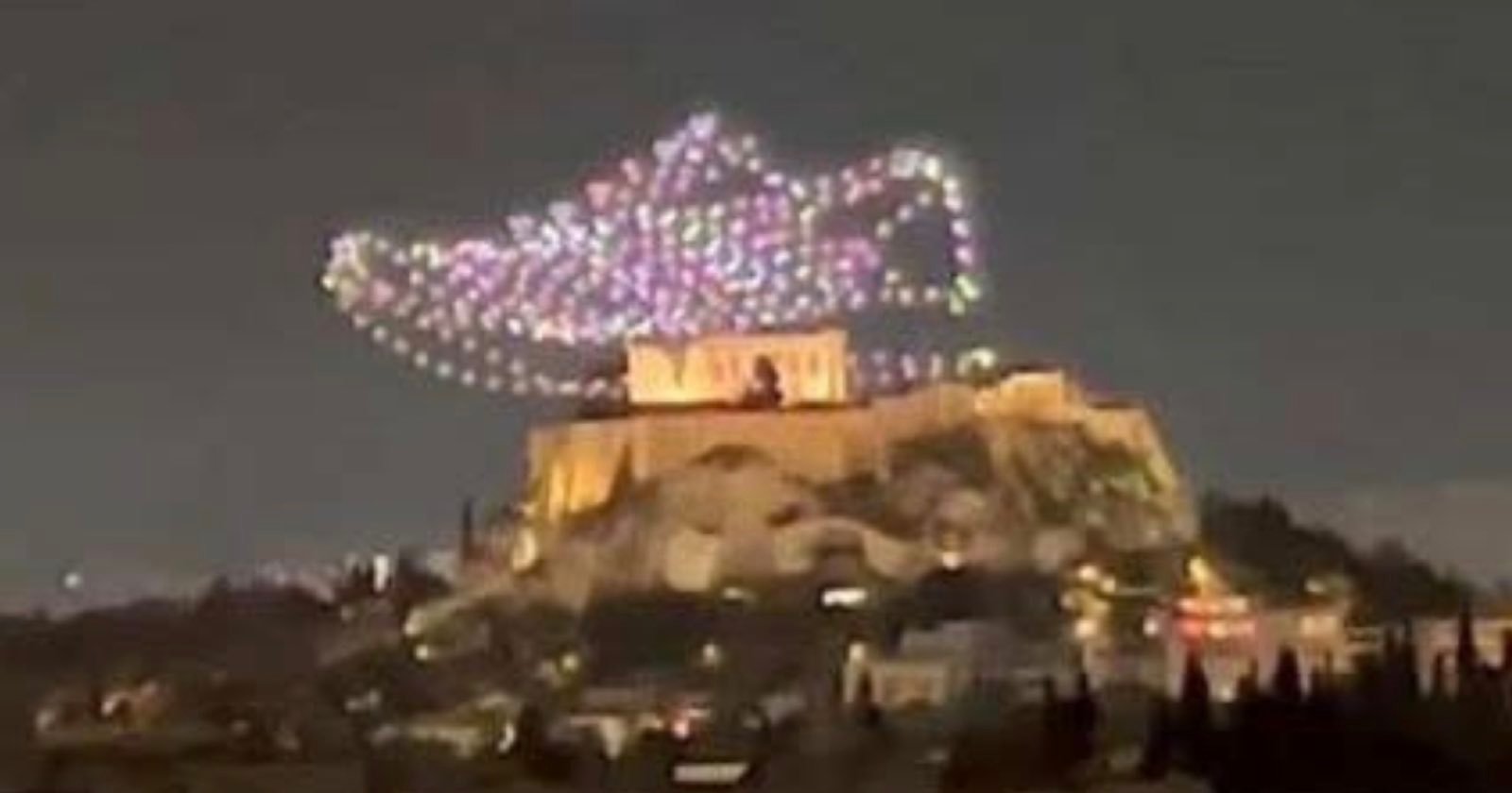 Greece Sues Adidas Over Drone Light Show of its Shoe Above Acropolis Greece Sues Adidas Over Drone Light Show of its Shoe Above Acropolis