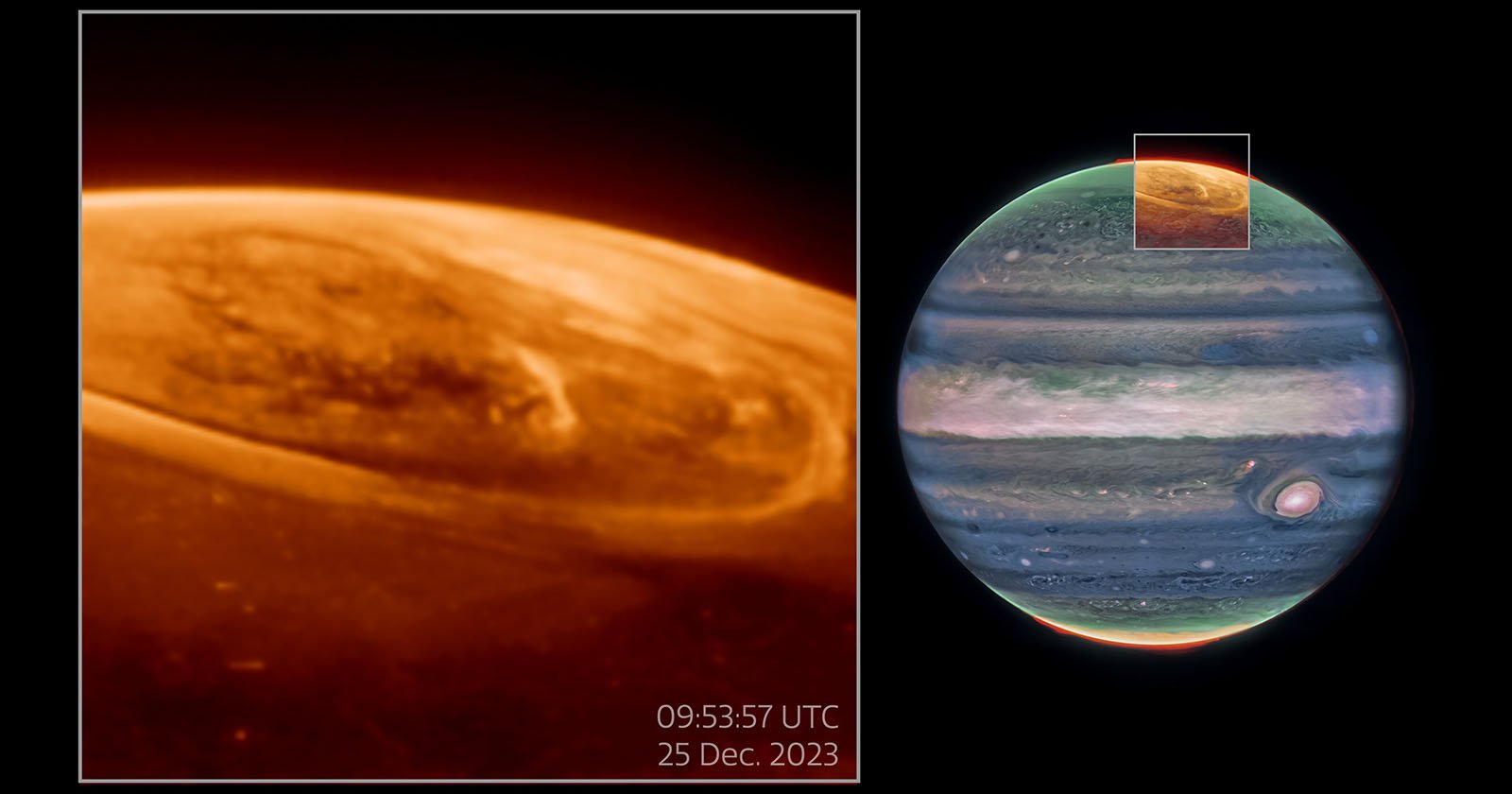 Webb Captures Auroras on Jupiter 100 Times Brighter Than Those on Earth Webb Captures Auroras on Jupiter 100 Times Brighter Than Those on Earth