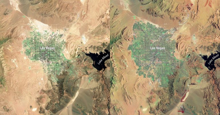 Satellite’s Final Photo Shows Las Vegas Has Doubled in Size Since 1999