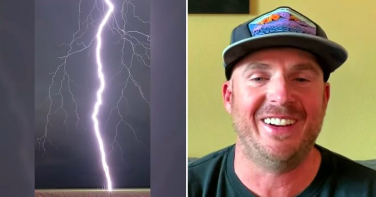 Photographer Captures Once-in-a-Lifetime Shot of Lightning That Nearly Struck Him