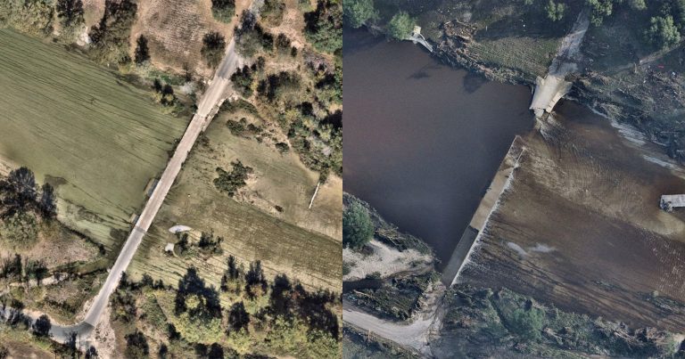 Before and After Photos Taken Above Texas Show Devastating Flood Damage
