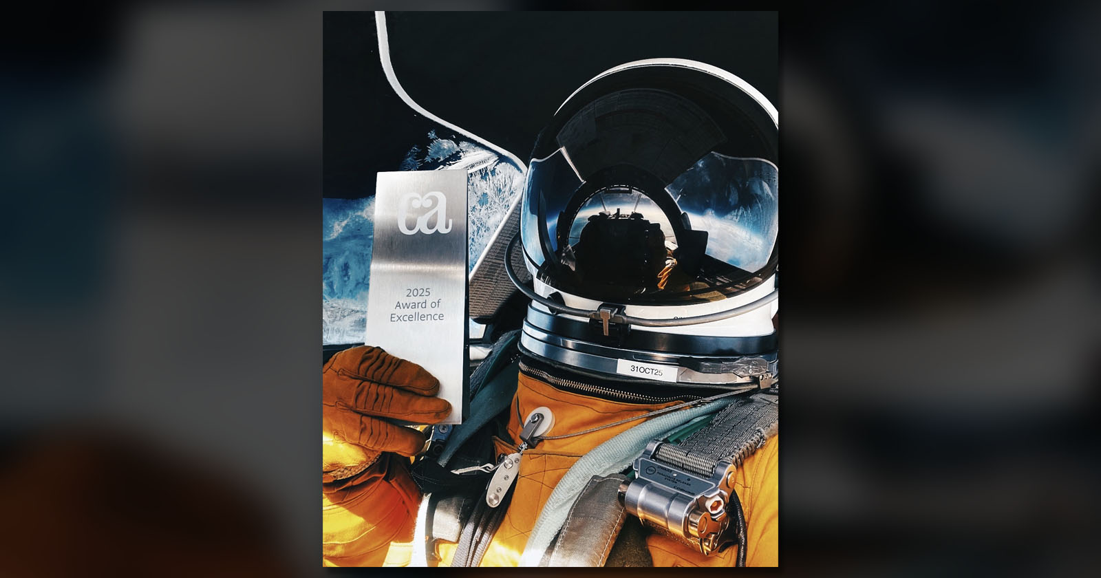 Blair Bunting’s U-2 Photo Shoot Won CommArts 2025, So He Sent the Award Back to Space