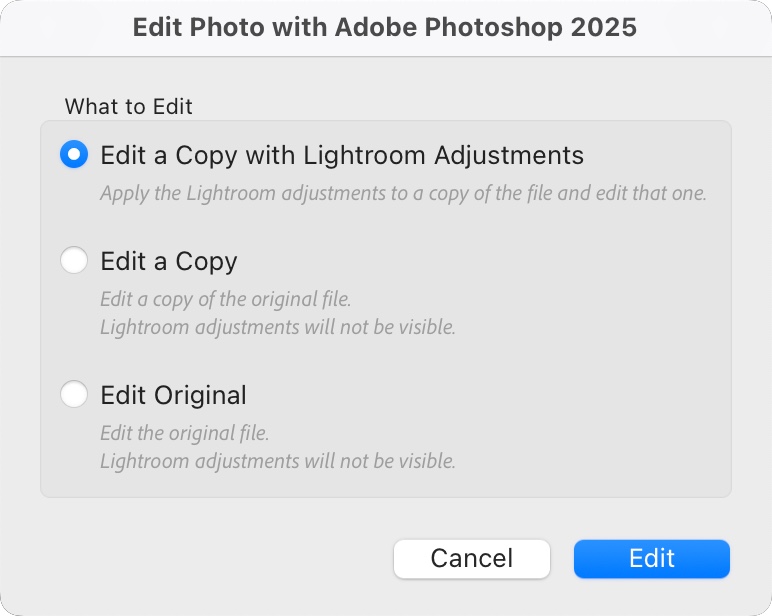 The Only Reason I Would Ever Choose “Open Original” When Taking an Image Over to Photoshop
