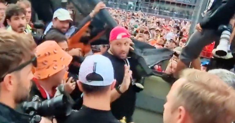 Photographer Hurts British GP Winner Lando Norris Amid F1 Celebrations