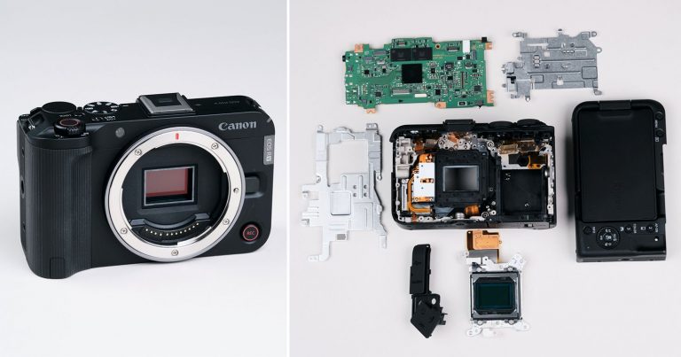 Canon R50 V Teardown Is Among the Simplest of Any Mirrorless Camera