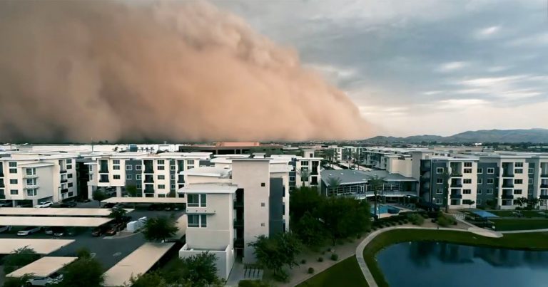 Insane Photos and Videos Show Phoenix Covered by Gigantic Dust Storm