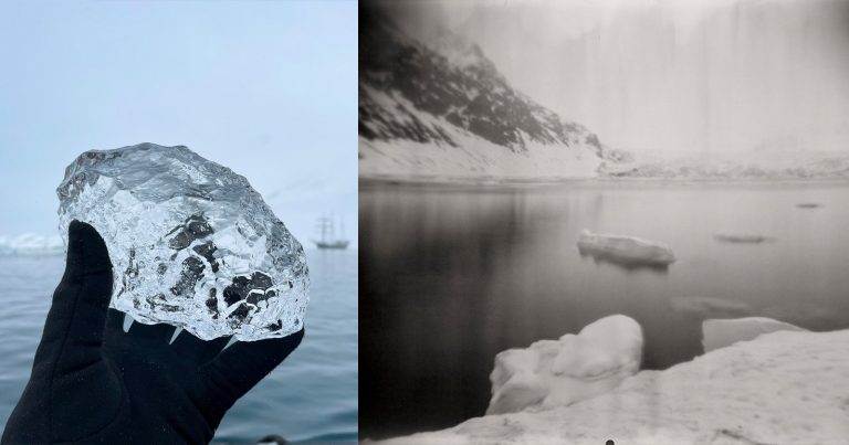 Photographer Sculpts Ice Lenses Made From Glaciers to Capture Dreamy Images