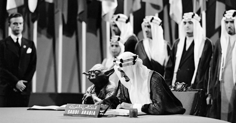 Saudi Arabia Once Published a Textbook with Photoshopped Yoda Next to the King