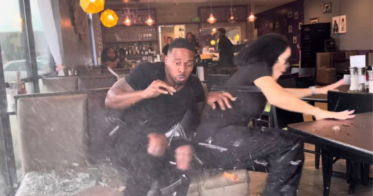 Food Influencers Hit by Car While Filming Inside Restaurant