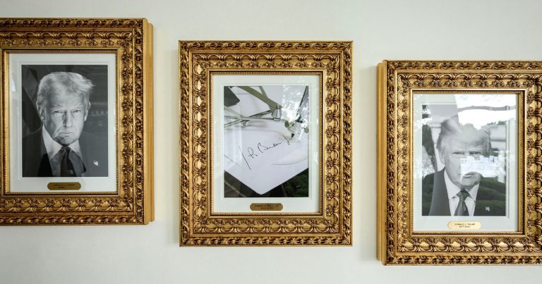 Biden’s Portrait in Trump’s New Presidential Walk of Fame is a Photo of an Autopen