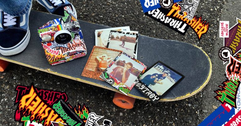 Polaroid x Thrasher Collab Embraces the Chaos and Community of Skateboarding