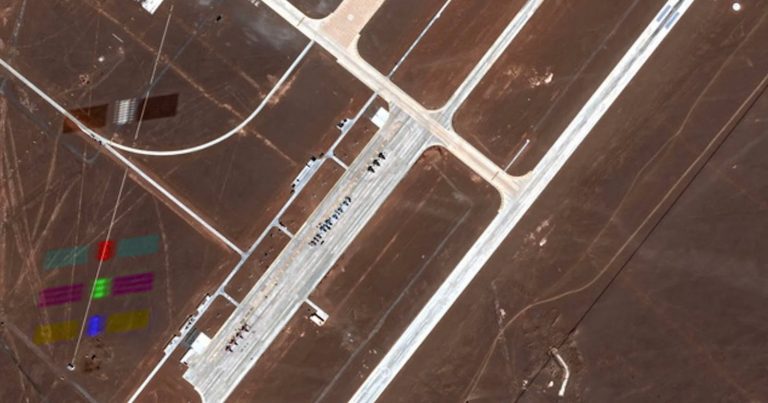 Satellite Photographs Another Satellite Over Chinese Military Base