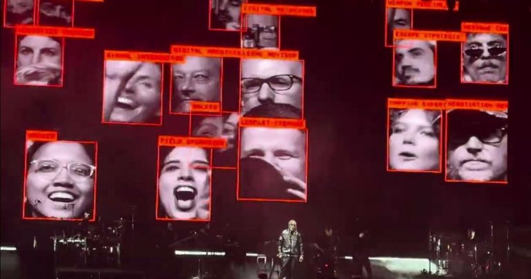 Band Uses Live Facial Recognition on Audience in Powerful Critique of Technology